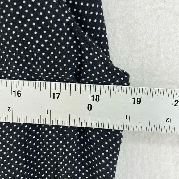 Molly Bracken Button-Up Shirt Women's Sz S Black Polka Dot Collared Relaxed Fit - Picture 3 of 10